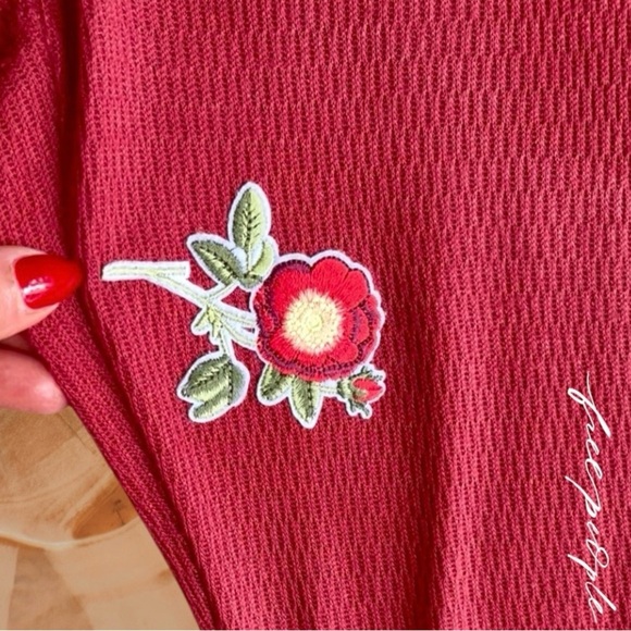 Free People Longjohns with embroidery - Picture 3 of 7